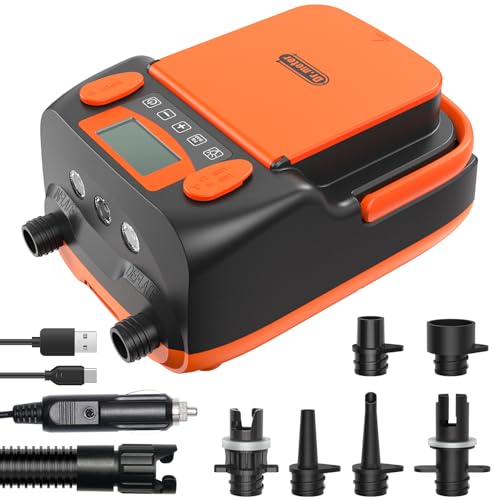 Dr.meter SUP Elektrische Luftpumpe, 6000mAh...