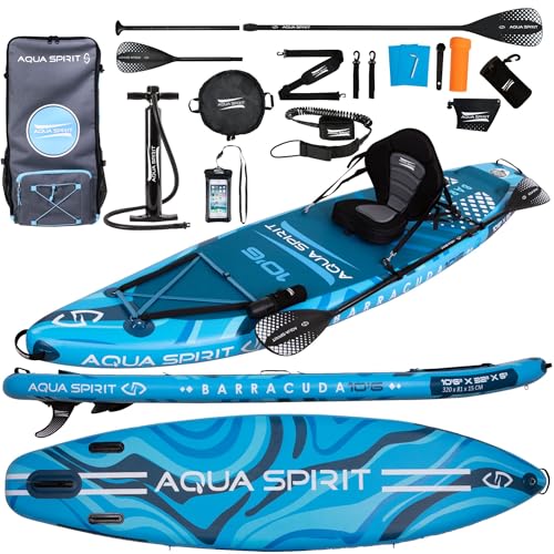 Aqua Spirit SUP Aufblasbares Stand-Up Paddle...