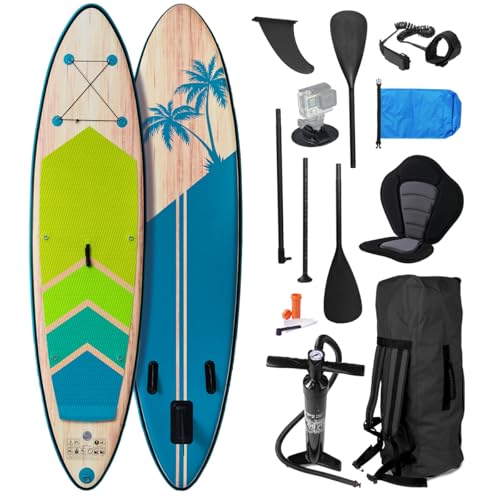 BRAST® SUP Board Tropic | Aufblasbares Stand...